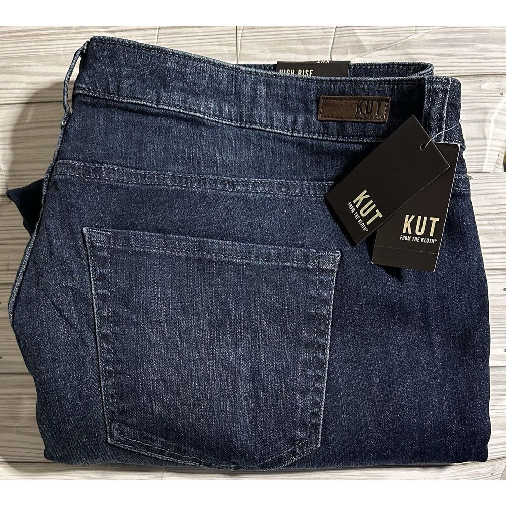 NWT Kut From The‎ Kloth High Rise Ankle Straight Leg Size 22W Style SP393GA9